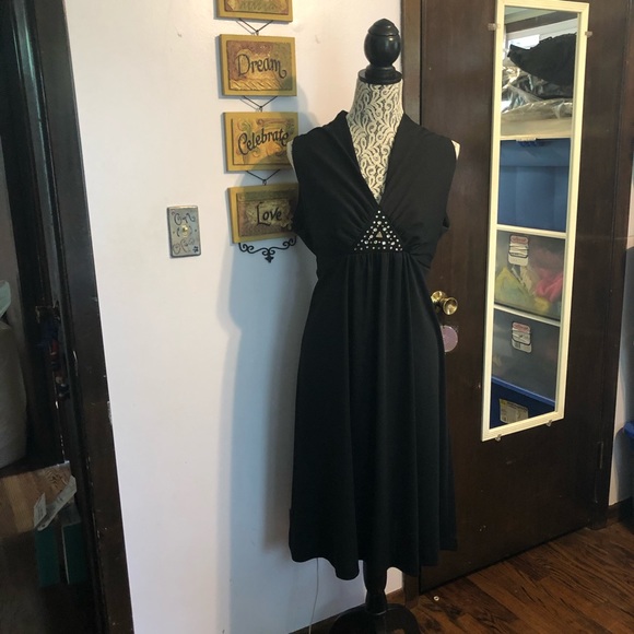 Vintage Black Dress - Picture 1 of 7